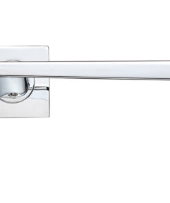 Lupus Lever On Square Rose, Polished Chrome (sold in pairs)