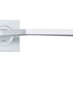 Auriga Lever On Square Rose, Satin Chrome (sold in pairs)