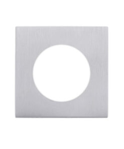 Square Spare Rose Pack For Levers, Satin Chrome (sold in pairs)