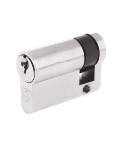 Precision Euro Profile British Standard 5 Pin Single Cylinders (Various Sizes), Polished Chrome