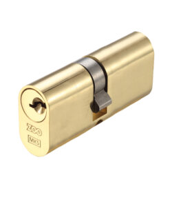 Precision Oval Profile 5 Pin Double Cylinders (60mm, 70mm OR 80mm), Polished Brass