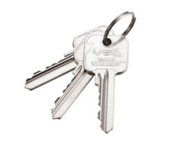 Master Key For   Precision 6-Pin Cylinders, Silver Nickel