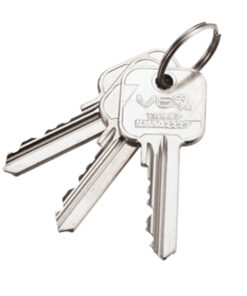 Master Key For   Precision 6-Pin Cylinders, Silver Nickel