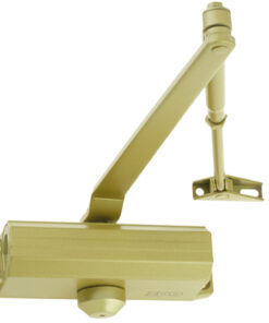 Hardware, Fixed Power Size 3 Overhead Door Closer, Gold