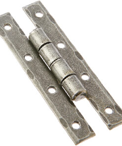 Jedo Collection Valley Forge Cabinet 'H' Hinge (35mm x 90mm), Pewter Patina (Sold In Pairs)