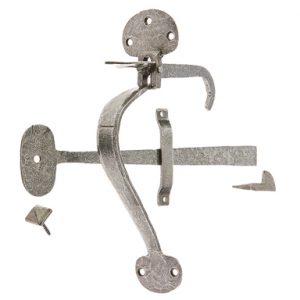 Jedo Collection Valley Forge Bean Latch (250mm x 50mm), Pewter Patina