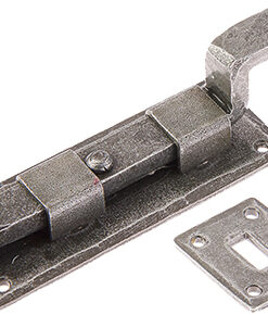 Jedo Collection Valley Forge Necked Shepherds Crook Bolt (102mm OR 152mm), Pewter Patina