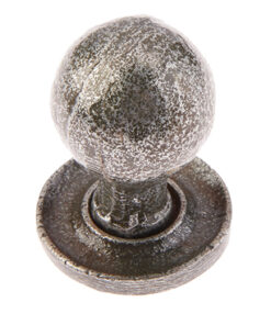 Jedo Collection Valley Forge Round Cabinet Knob (27mm x 39mm), Pewter Patina