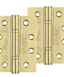 Precision 4 Inch Grade 14 High Performance Hinge, PVD Stainless Brass  (sold in pairs)