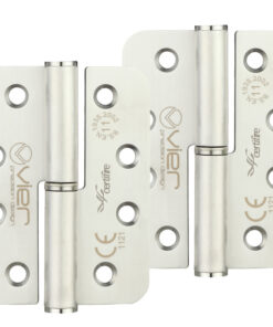 Precision 4 Inch Grade 11 Radius Edge Lift-Off Hinge, Satin Stainless Steel  (sold in pairs)