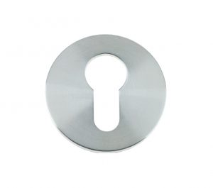 Euro Profile Key Escutcheon, Satin Stainless Steel