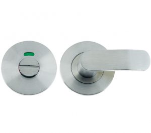 Bathroom Turn & Release With Indicator, Satin Stainless Steel