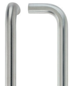 D Pull Handle (19mm OR 21mm Bar Diameter), Satin Stainless Steel