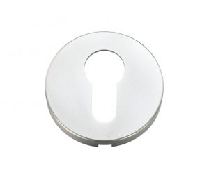 Architectural Aluminium Euro Profile Escutcheon, Satin Aluminium