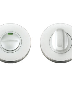 Architectural Aluminium Turn & Release With Indicator, Satin Aluminium