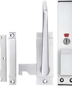 Architectural Aluminium Facility Indicator, Reversible - Satin Aluminium Finish