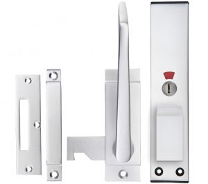 Architectural Aluminium Facility Indicator, Reversible - Satin Aluminium Finish