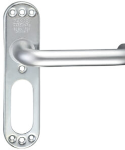 Architectural Aluminium RTD Lever On Inner Backplate, Satin Aluminium (sold in pairs)