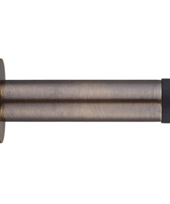 Cylinder Door Stop With Rose (80mm), Florentine Bronze