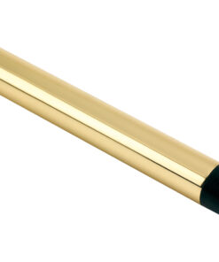 Cylinder Door Stop Without Rose (105mm), Polished Brass