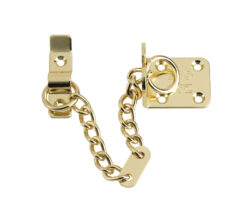 Heavy Duty Door Chain (200mm Length), Polished Brass