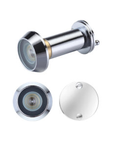 Door Viewers With Glass Lens (19mm Diameter), Polished Chrome