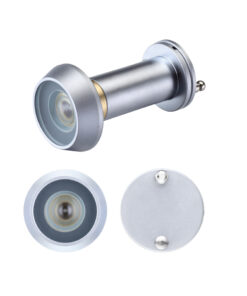 Door Viewers With Glass Lens (19mm Diameter), Satin Chrome