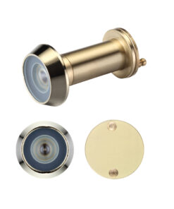 Door Viewers With Glass Lens (19mm Diameter), Polished Brass