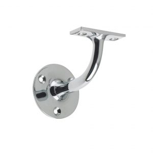 Heavyweight Handrail Bracket, Polished Chrome