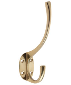 Hat & Coat Hook, Polished Brass