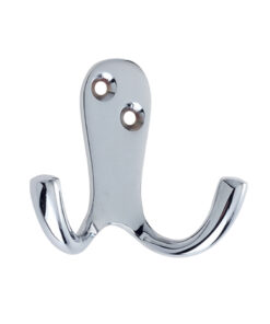 Double Robe Hook, Polished Chrome