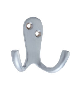 Double Robe Hook, Satin Chrome