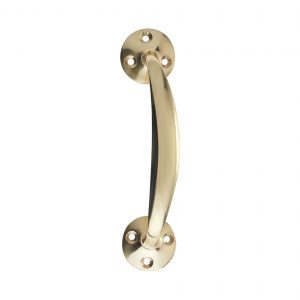Victorian Bow Handle, Polished Brass