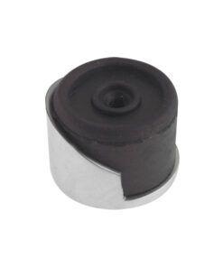 Round Floor Mounted Door Stop (38mm Diameter), Satin Chrome