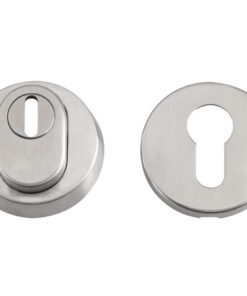ZAS Euro Profile Security Escutcheon (52mm Diameter), Satin Stainless Steel