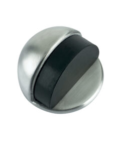 ZAS Floor Mounted Oval Door Stop (45mm Diameter), Satin Stainless Steel