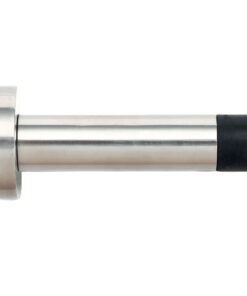 ZAS Cylinder Door Stop With Rose (70mm Length - 16mm Diameter), Polished Stainless Steel