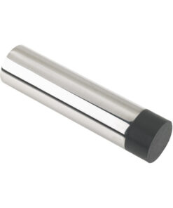 ZAS Cylinder Door Stop Without Rose (75mm Length - 19mm Diameter), Polished Stainless Steel