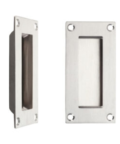 ZAS Rectangular Flush Pull (50mm x 100mm), Satin Stainless Steel