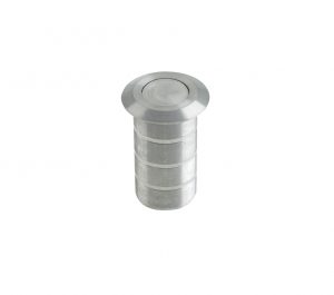 ZAS Dust Excluding Socket For Flush Bolts (Concrete), Satin Stainless Steel