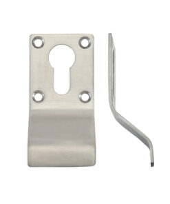ZAS Cylinder Latch Pull Euro Profile (88mm x 43mm), Satin Stainless Steel