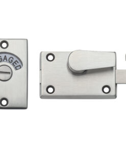 ZAS Toilet Door Indicator (40mm x 60mm), Satin Stainless Steel