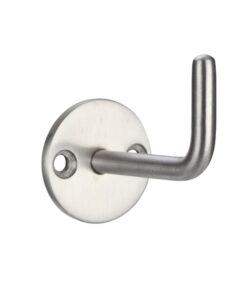 ZAS Circular Single Robe Hook, Satin Stainless Steel