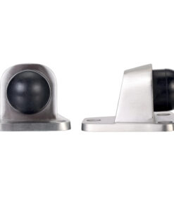 ZAS Heavy Duty Floor Mounted Door Stop, Satin Stainless Steel