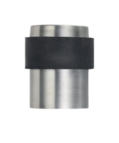 ZAS Floor Mounted Cylinder Door Stop, Satin OR Polished Stainless Steel