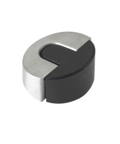 ZAS Floor Mounted Sloped Door Stop, Satin Stainless Steel