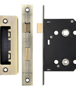 Contract Bathroom Lock (64mm OR 76mm), Florentine Bronze