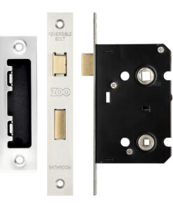 Contract Bathroom Lock (64mm OR 76mm), Satin Stainless Steel