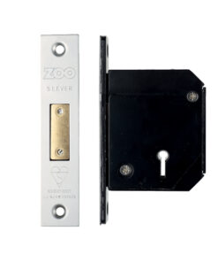 British Standard 5 Lever Chubb Retro-Fit Dead Lock (67mm OR 80mm), Satin Stainless Steel