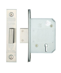 British Standard 5 Lever Dead Lock (64mm OR 76mm), Satin Stainless Steel